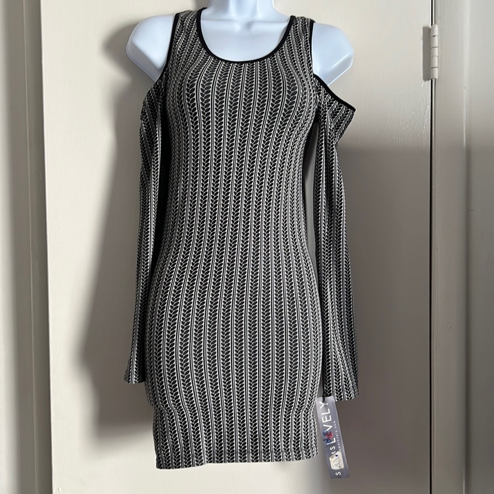 Seams Lovely cut out shoulder dress